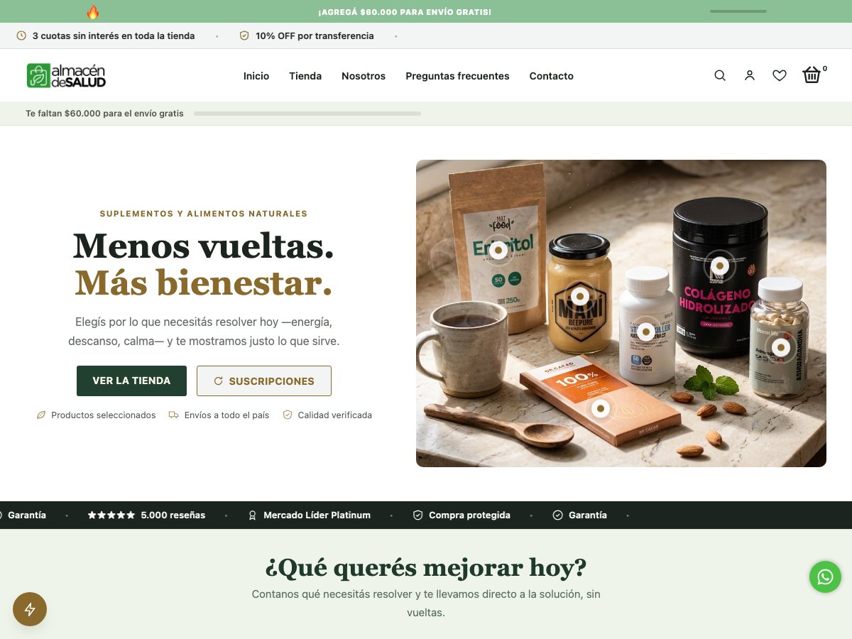 Captura de Almacén de Salud