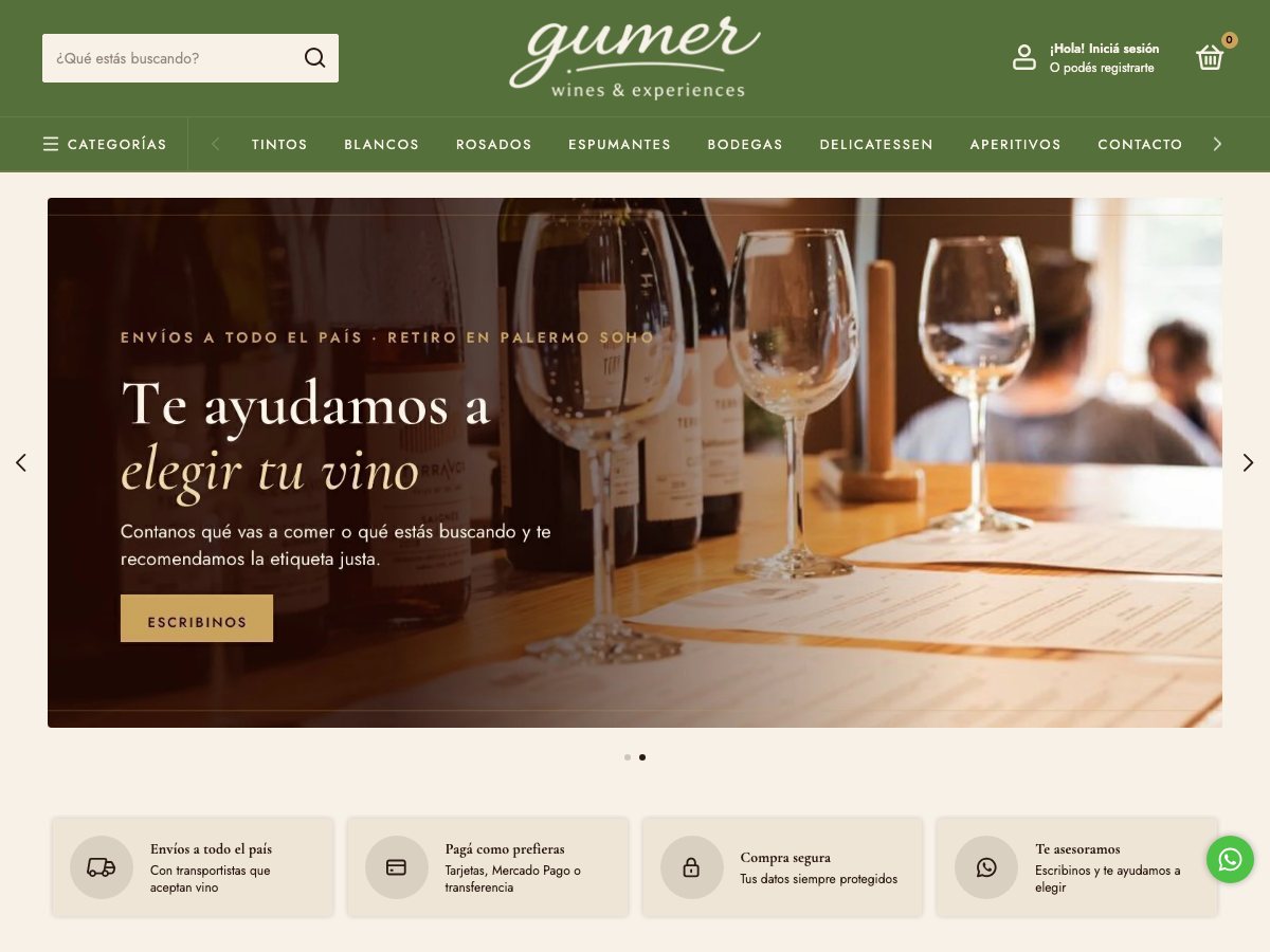 Captura de Gumer Wines