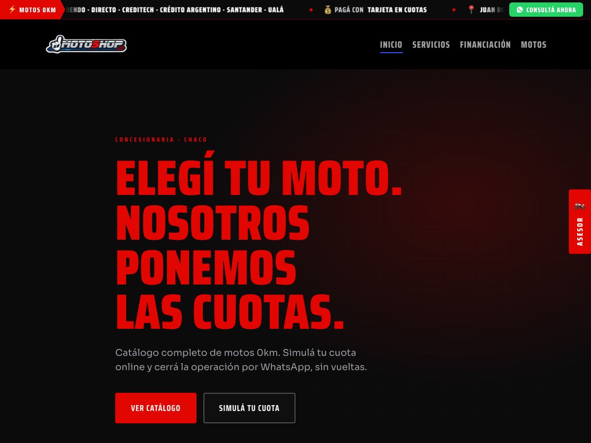 Captura de Motoshop Multimarcas