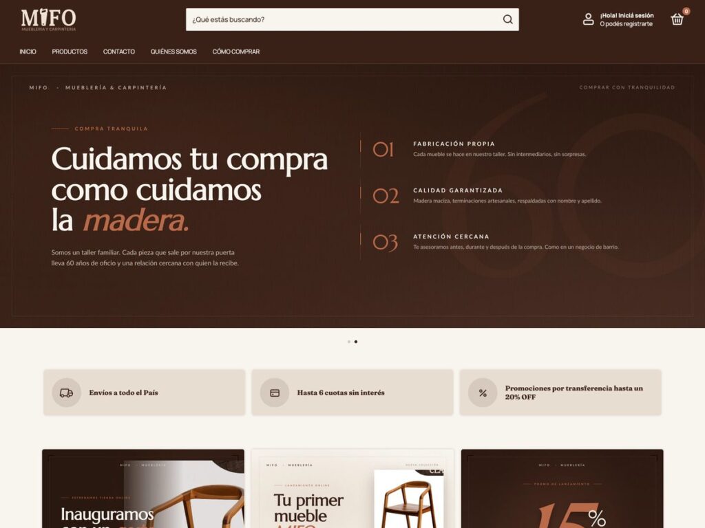 Captura de Mifo Muebles